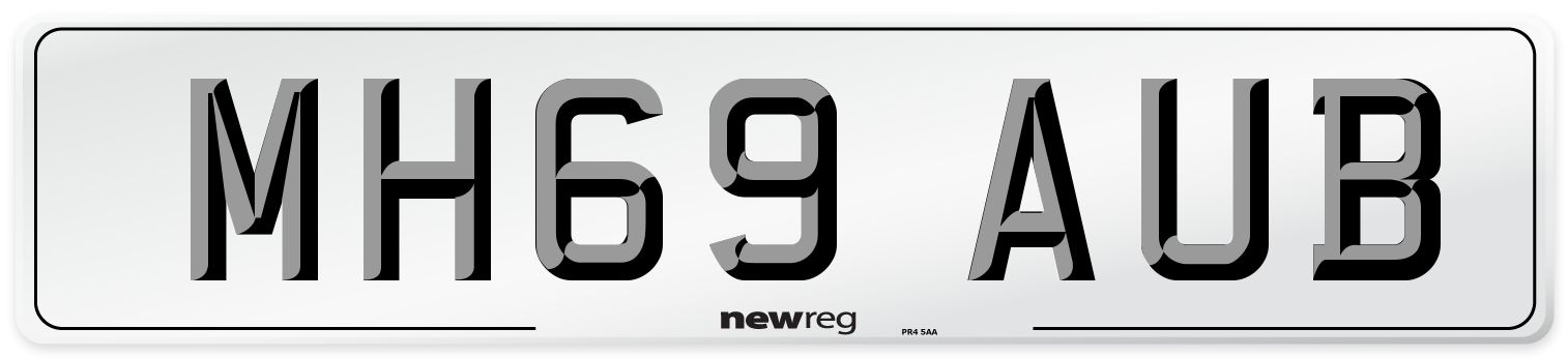 MH69 AUB Number Plate from New Reg